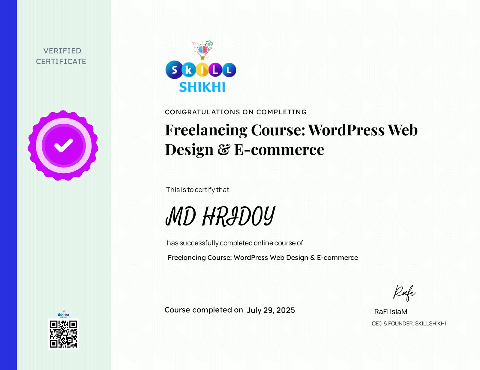 Freelancing Course: WordPress Web Design & E-commerce